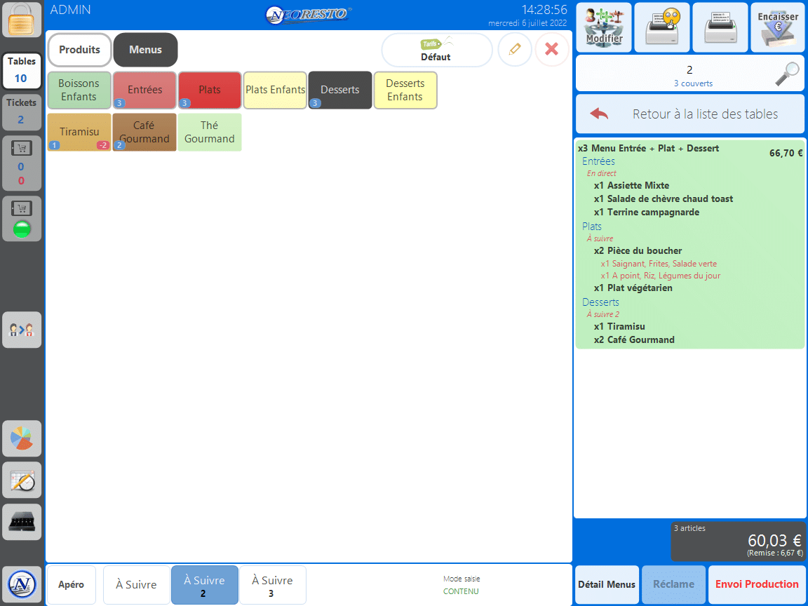 Logiciel de caisse 2 2 caisse menu