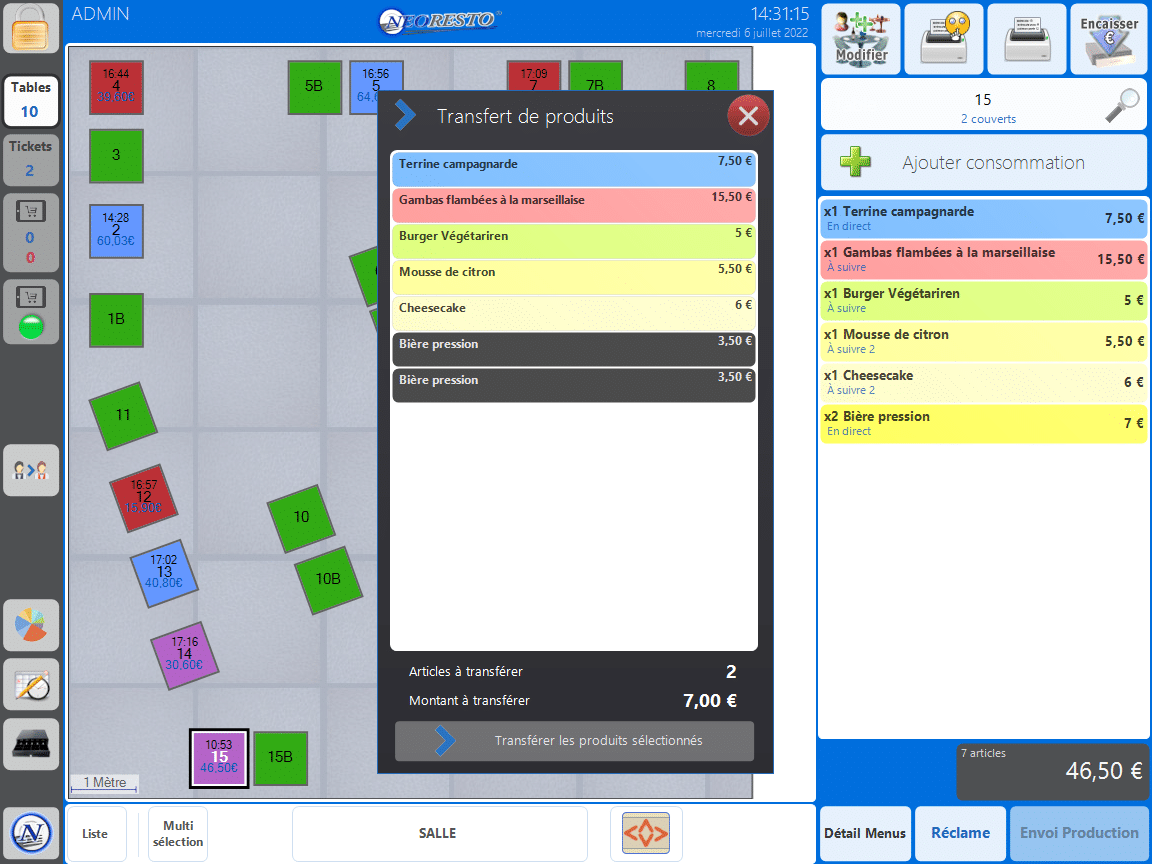 Logiciel de caisse 6 6 caisse transfert
